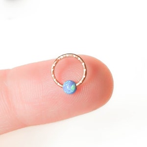 Mother Day - Opal Helix Earring - Opal Helix Hoop - Opal Helix Piercing