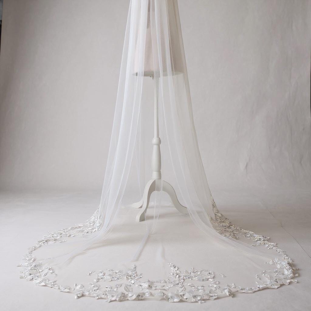 90 Wedding Veil - Etsy display picture 1