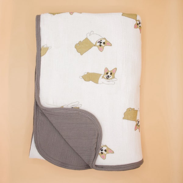 SAMPLE SALE***Corgi Baby Quilt