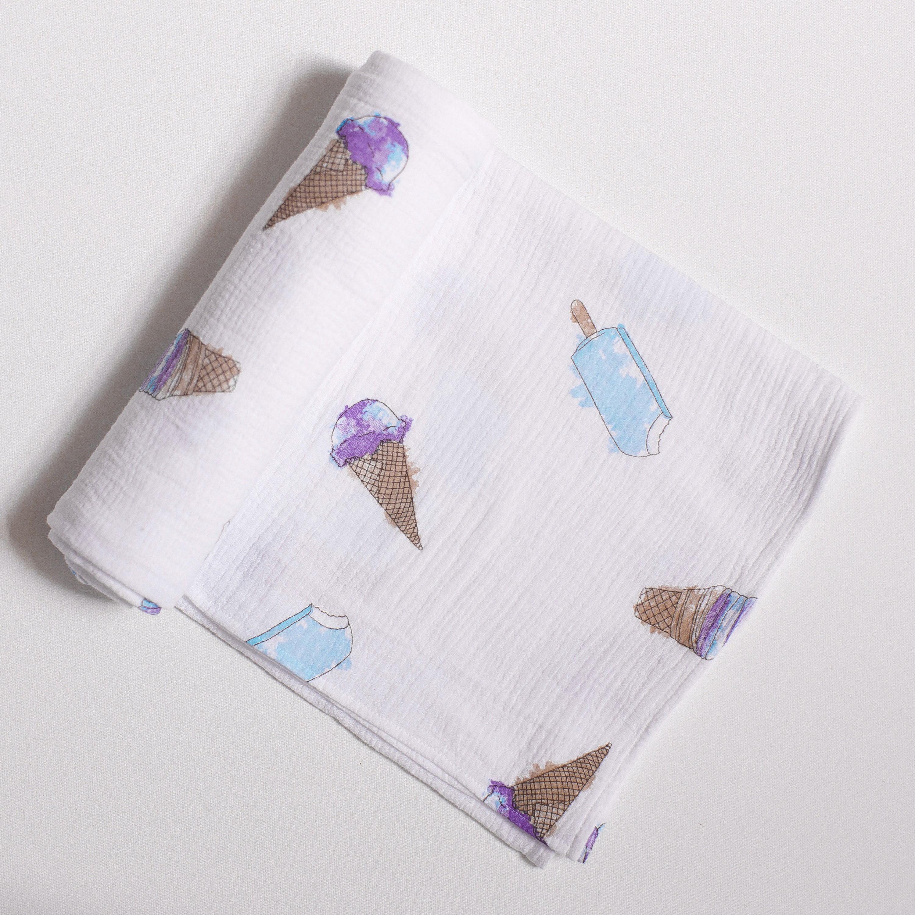 Ice Cream Baby Swaddle Blanket
