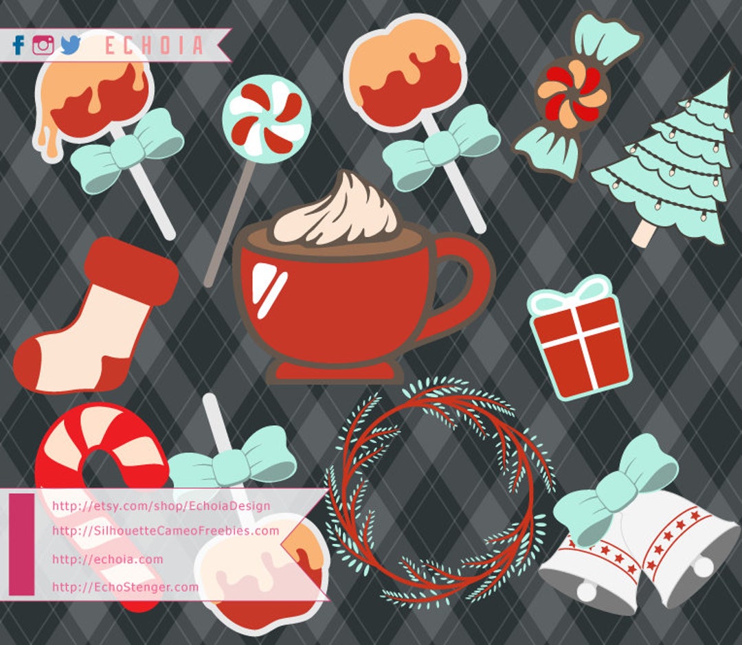 Christmas Design Bundle SVG, PNG and DXF Files - Etsy