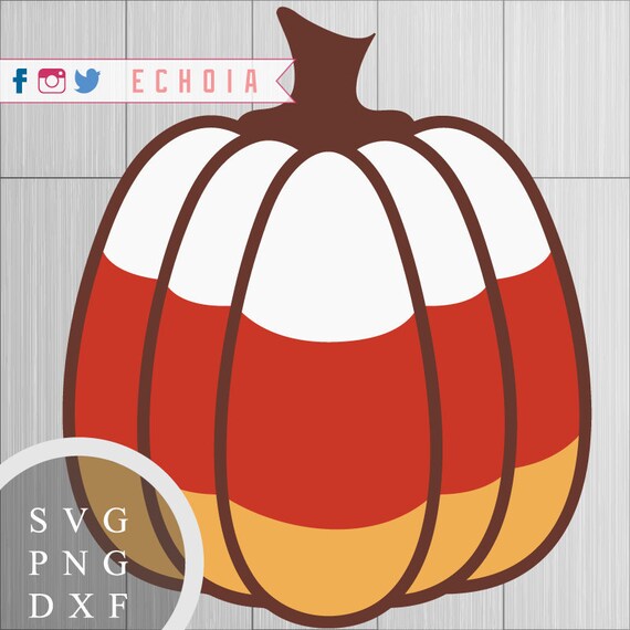 Candy Corn Pumpkin Svg Png And Dxf Files For Etsy