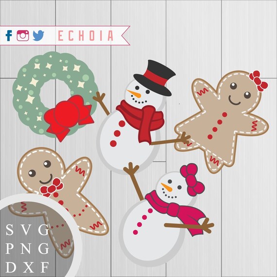 Download Christmas Design Bundle 3 Svg Png And Dxf Files For Etsy PSD Mockup Templates