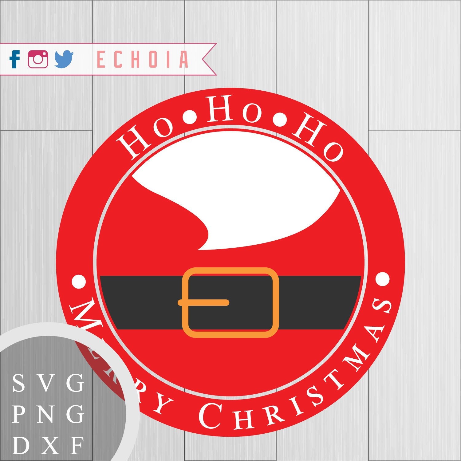 Ho Ho Ho Santa SVG, PNG and DXF for Printing, Cutting and Design - Etsy