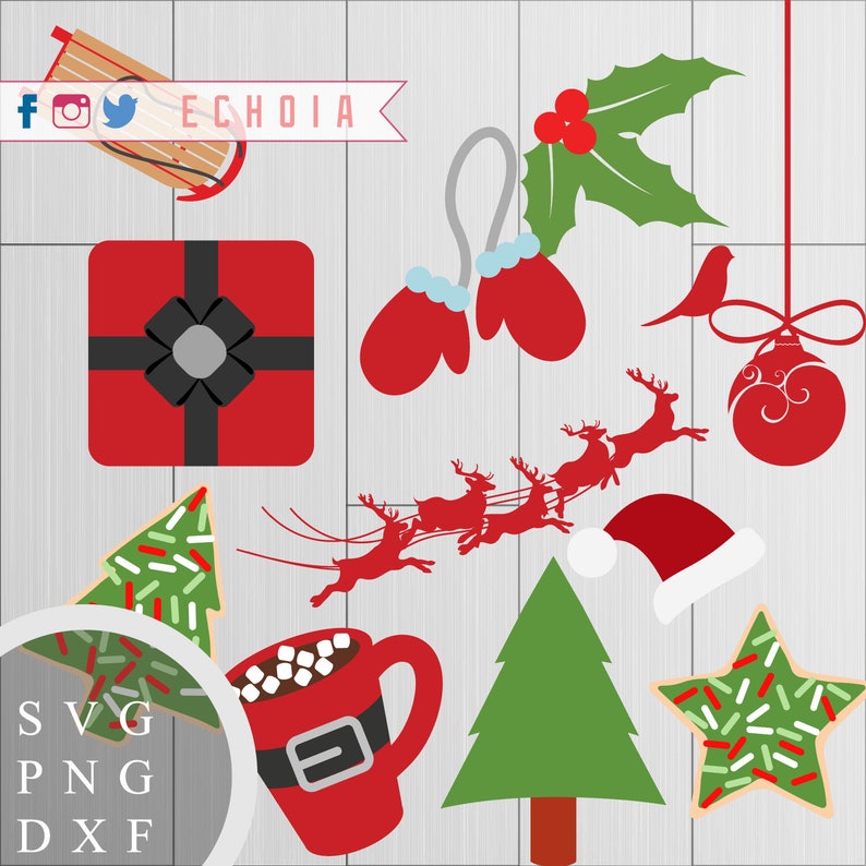 Download Christmas Design Bundle 2 Svg Png And Dxf Files For Etsy 3D SVG Files Ideas | SVG, Paper Crafts, SVG File