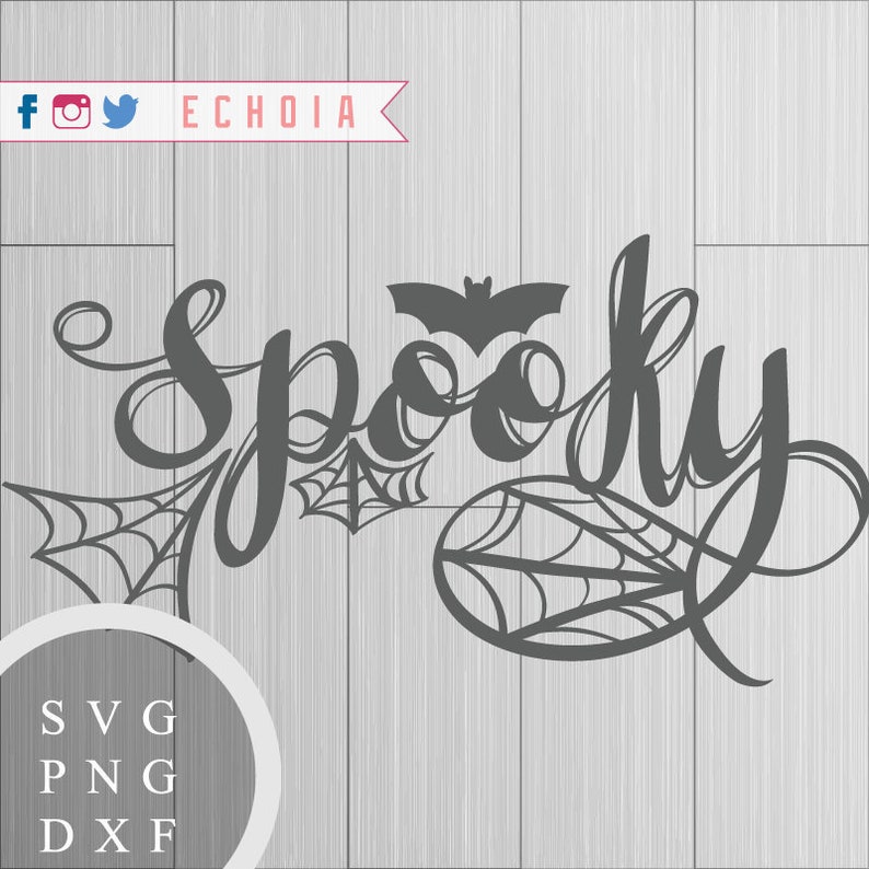 Spooky SVG, PNG and DXF For Printing, Cutting and Design image 1