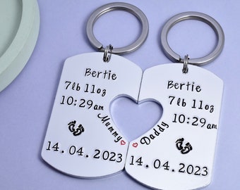 Personalised New Baby Gift With Birth Details • Keepsake For New Parents • Mummy, Daddy, Grandparent, Aunties and Uncles • Stocking Filler
