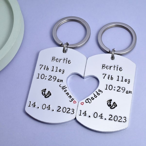 Personalised New Baby Gift With Birth Details • Keepsake Gift For New Parents • Gift For New Mummy, Daddy, Grandparent, Aunties and Uncles