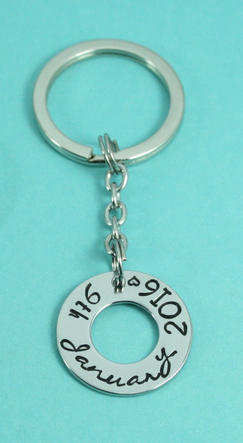 Significant Date Keyring Key Ring Key Chain Personalised Etsy UK