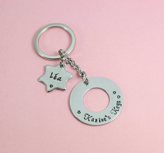 MICHELLE Personalised Name Keyring Keychain Key Fob Bespoke Stainless Steel Gift