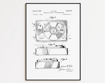 DJ Turntable Patent Art Print: Vintage Music Poster