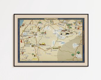 Historic Map - Israel Biblical History - Droysen 1886 - Vintage