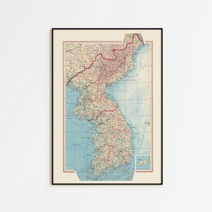 1940s Kyoto Japan Vintage Map, DIGITAL DOWNLOAD, 16x20 - Etsy