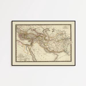 Alexander the Great Historical Map | Vintage Wall Art Print