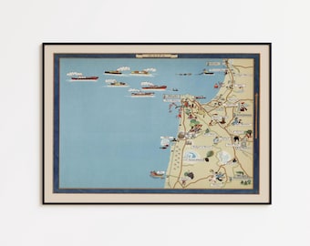 Historic Map - Israel Biblical History - Droysen 1886 - Vintage