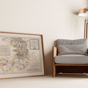 Aas Karte Druck| Kunstdruck auf Leinwand | Spanien Landkarten für die Wand | Aas Karte Poster | Wandkarten| Pull Down Map