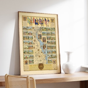 Delaware Map Print | Kunstgeschichte| 1938 Delaware Karte Wand Kunst| Gerahmte Wandkunst| Leinwandbild | Poster Kunst| Drucke Wandkunst| Landkarte Wandbilder