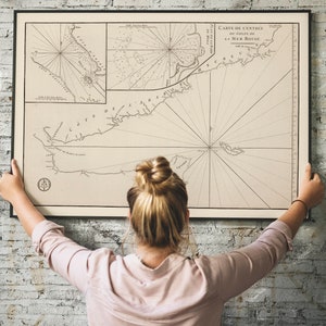 Carta nautica del Golfo di Aden e del Mar Rosso 1810/ Decorazione da parete vecchia mappa/ Arte da parete mappa vintage/ Stampa poster/Stampa artistica incorniciata/Mappa stampa su tela immagine 2