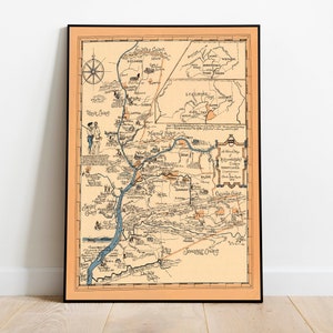 Historische Karte von Northumberland County, Pennsylvania| Karte Print Wandkunst| Vintage Poster Kunst| Alte Karte Wandposter| Druck auf Leinwand