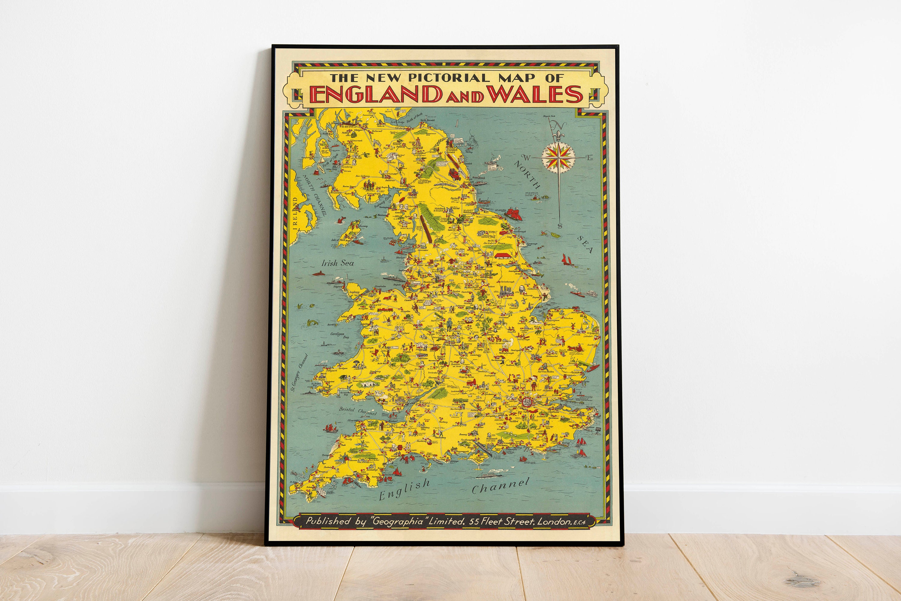 Wales Map Art - Etsy