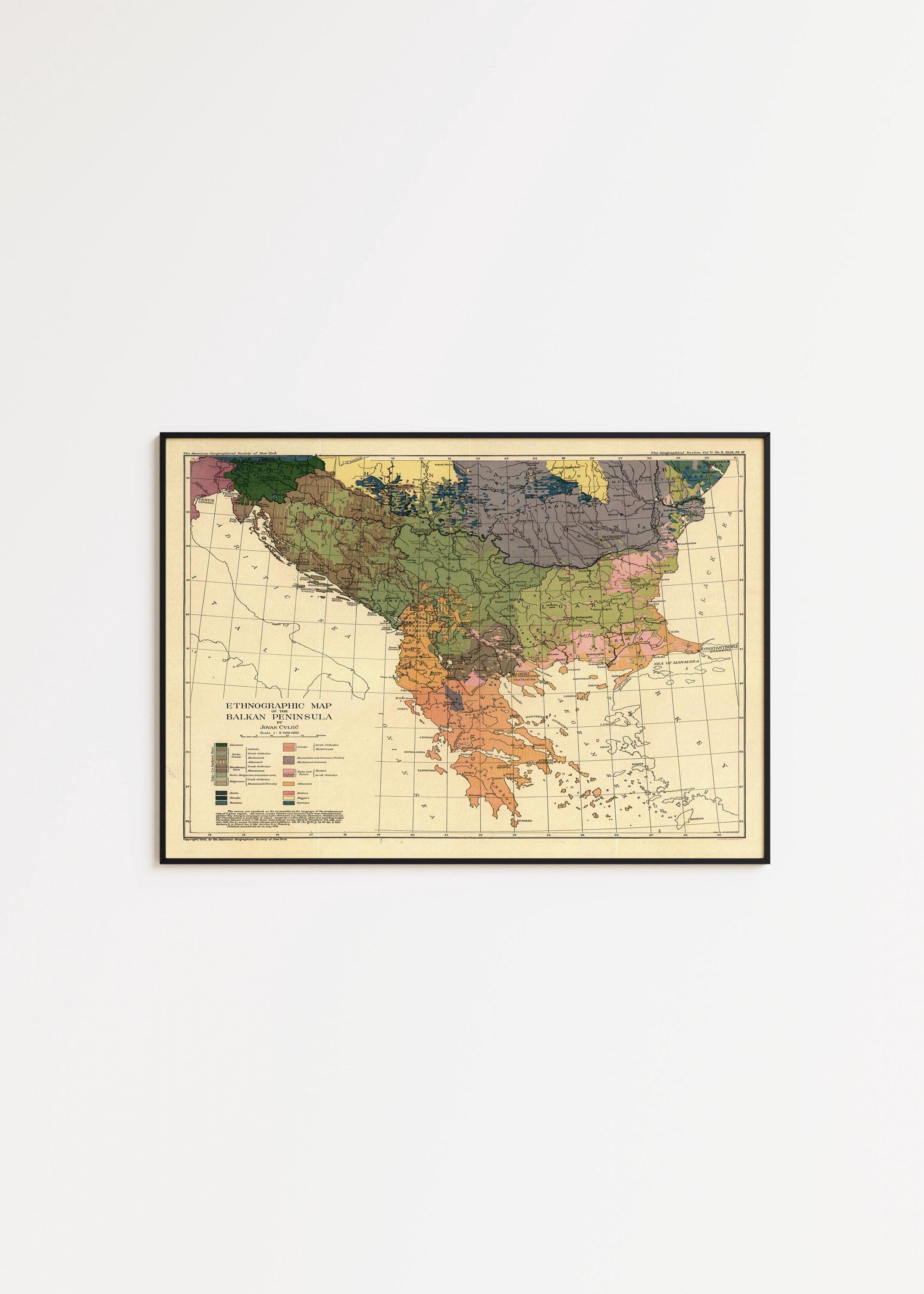 1920 map of europe - Etsy 日本