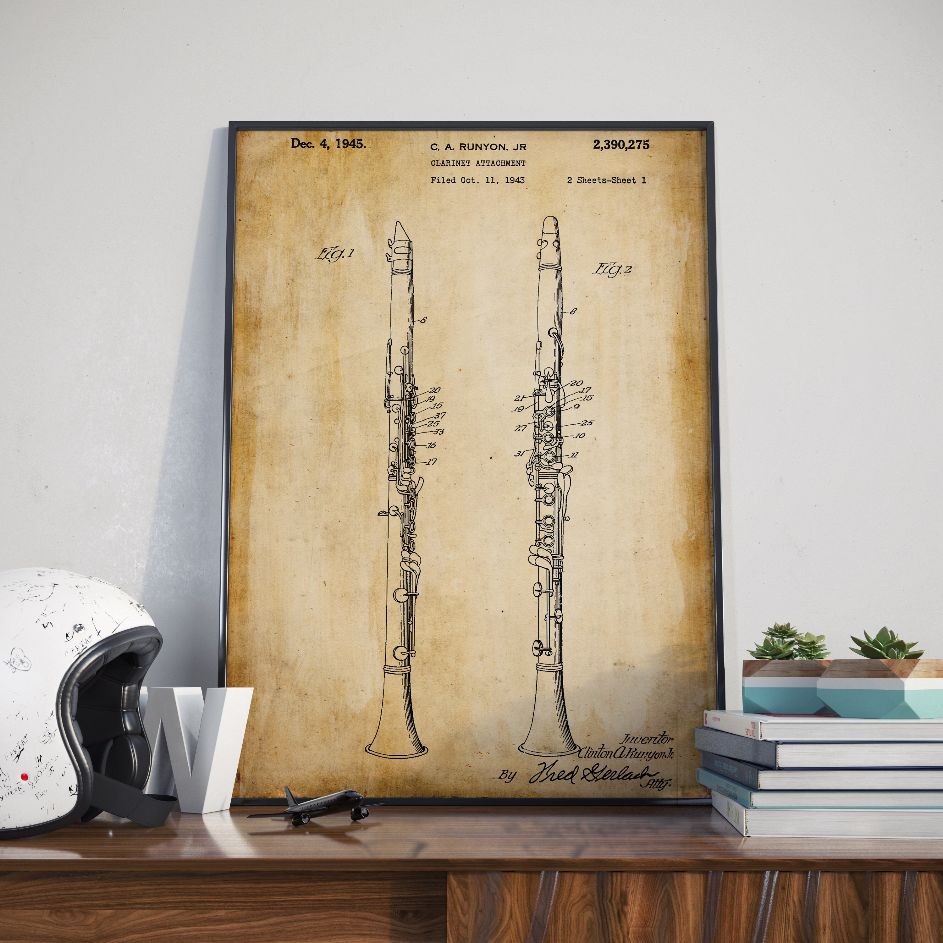 Patent Print Gift for Music Teacher Music Room Etsy