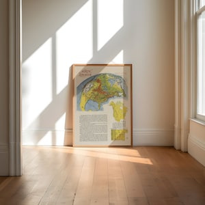 Nordamerika Karte Print | Kunstgeschichte| 1940 Nordamerika Karte Wandkunst| Gerahmte Kunst| Leinwandbild | Poster Kunst| Drucke Wandkunst| Landkarte Wandbilder