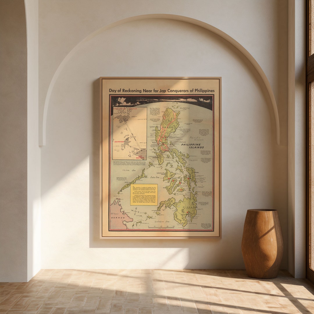 World War 2 Map Print| Poster Print| WW2 Maps| Canvas Art| War Maps ...