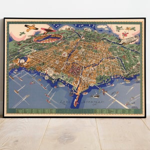 1931 Chicago Karte Print | Vintage Karte Poster Chicago| Leinwanddrucke Wandkunst| Chicago Wand Karte Print| Pull Down Karte| Chicago Straßenkarte