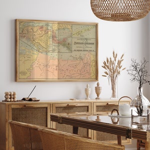 Impresión de pared de mapa de Honduras/ Mapa de Honduras de 1810 / Impresión de póster / Arte de pared con impresión de lienzo / Póster de arte de pared de mapa antiguo / Decoración de pared de mapa enmarcado
