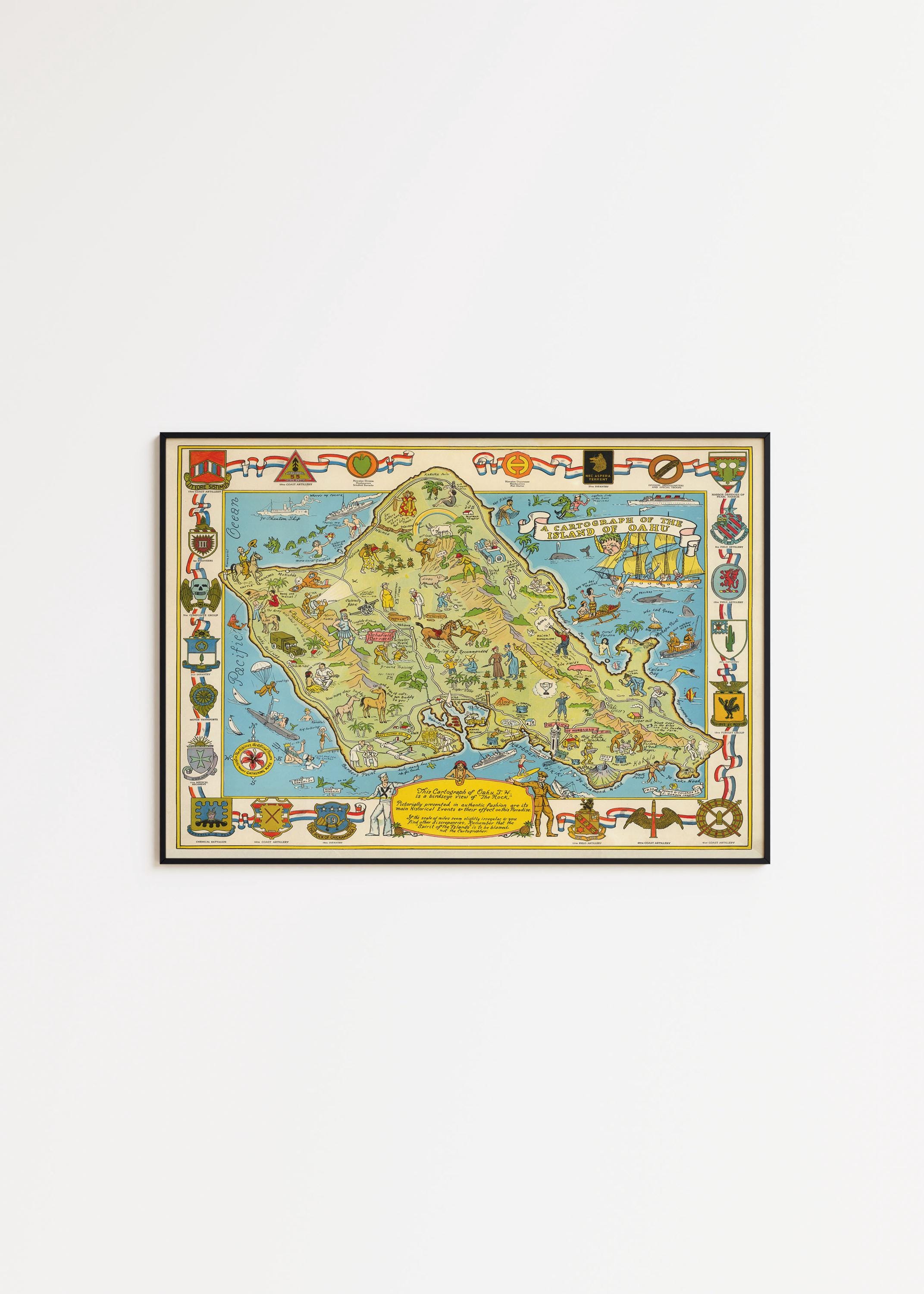 オアフ島の地図 - Etsy 日本