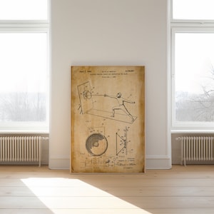 Fencing Patent Art Print: Sports Wall Decor, Framed or Canvas