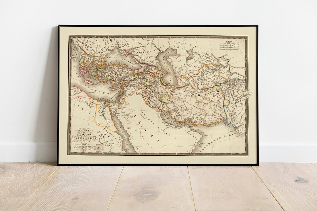 Historical Map of Alexander the Great| Old Map Wall Decor| Vintage Map ...