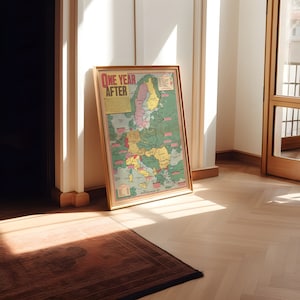 Europa Tweede Wereldoorlog kaart afdrukken| Posterafdruk| WW2-kaarten| Canvaskunst| Oorlogskaarten| Kunstgeschiedenis| Tweede Wereldoorlog kaartposter| Ingelijste muurafdrukken