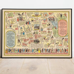 Bad Karte Print| Kunstgeschichte| 1948 Bad Karte Wandkunst| Gerahmte Wandkunst| Leinwandbild | Poster Kunst| Drucke Wandkunst| Stadt Karte Wandbilder