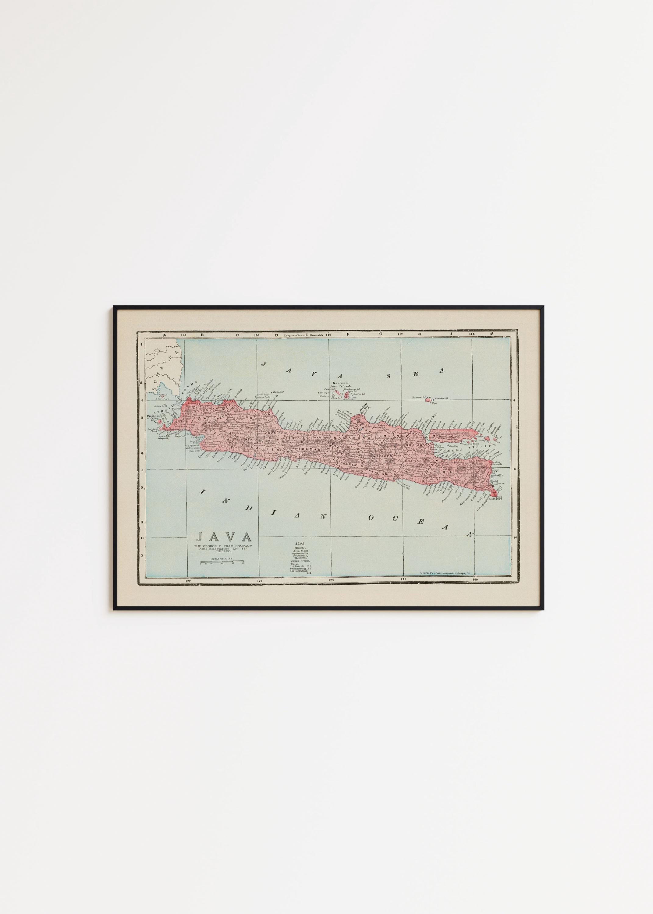 1920s asia map - Etsy 日本
