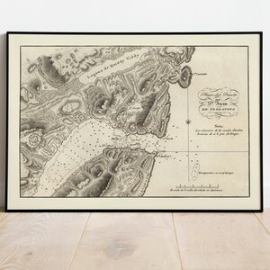 1818 年セントジョン港の海図 | 古地図の壁飾り | ビンテージ地図の壁アート | ポスタープリント | 額入りアートプリント | キャンバスプリント地図