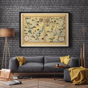 Map of Landmarks of George Washington's Life in Philadelphia the ...