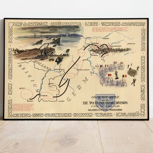 Europe World War 2 Map Print| Poster Print| WW2 Maps| Canvas Art| War Maps| Art History| wwii Map Poster| Framed Wall Prints