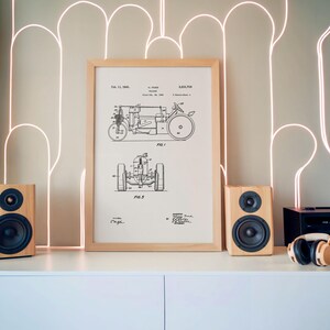 Tractor Patent Art Print: Vintage Farmhouse Wall Decor image 2