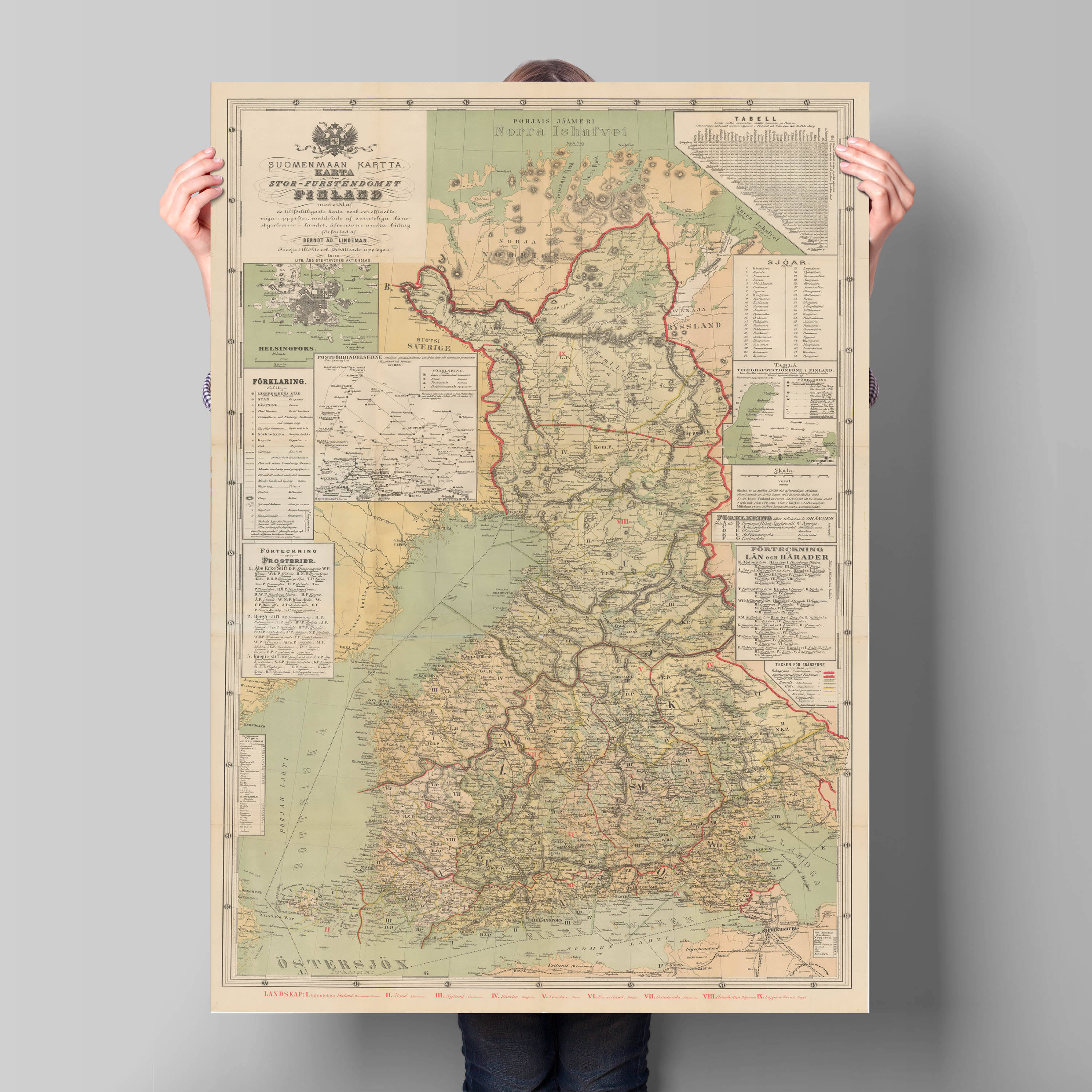 Old Map of Finland Suomenmaan Kartta Finland Old Map - Etsy Singapore