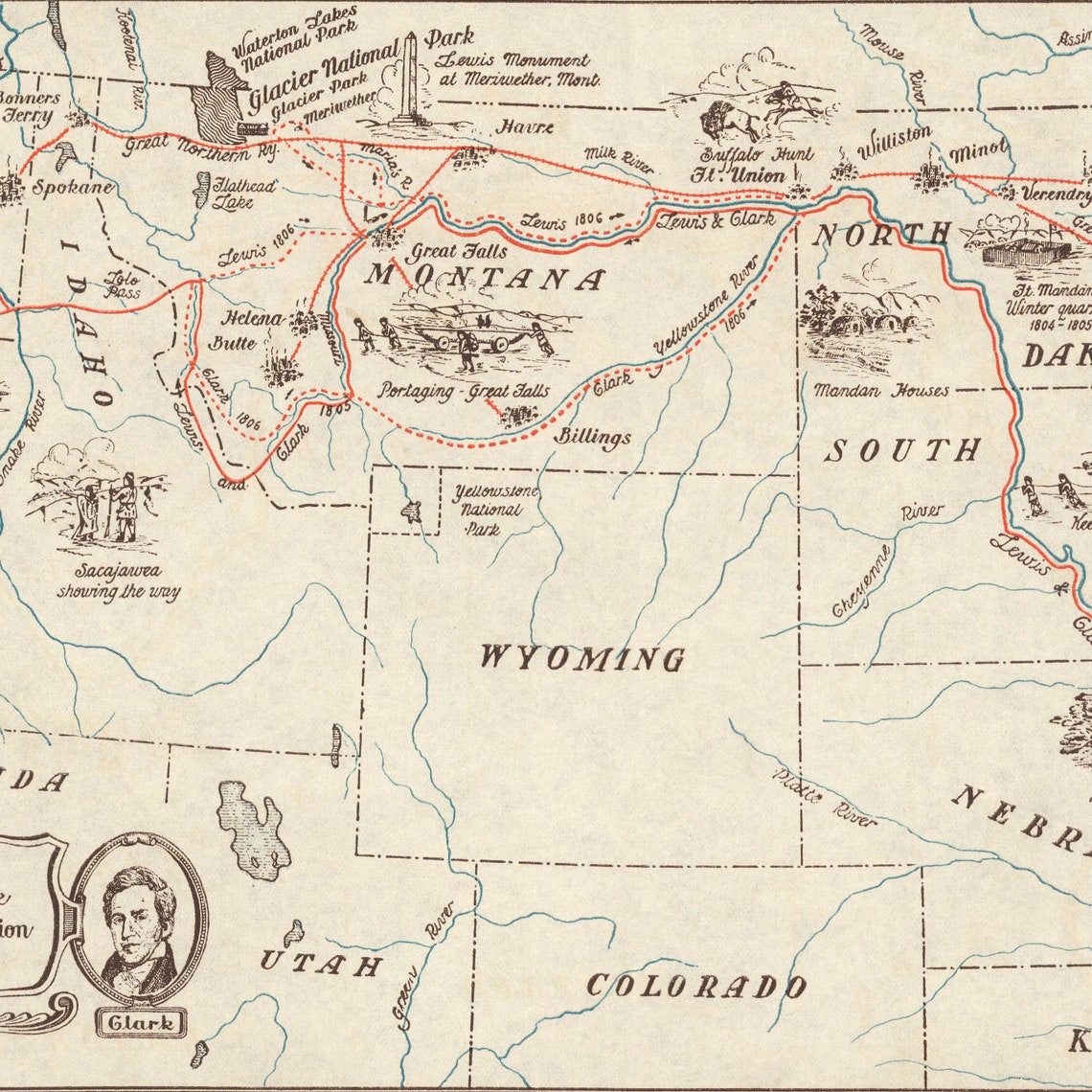 Lewis And Clark Expedition Map 