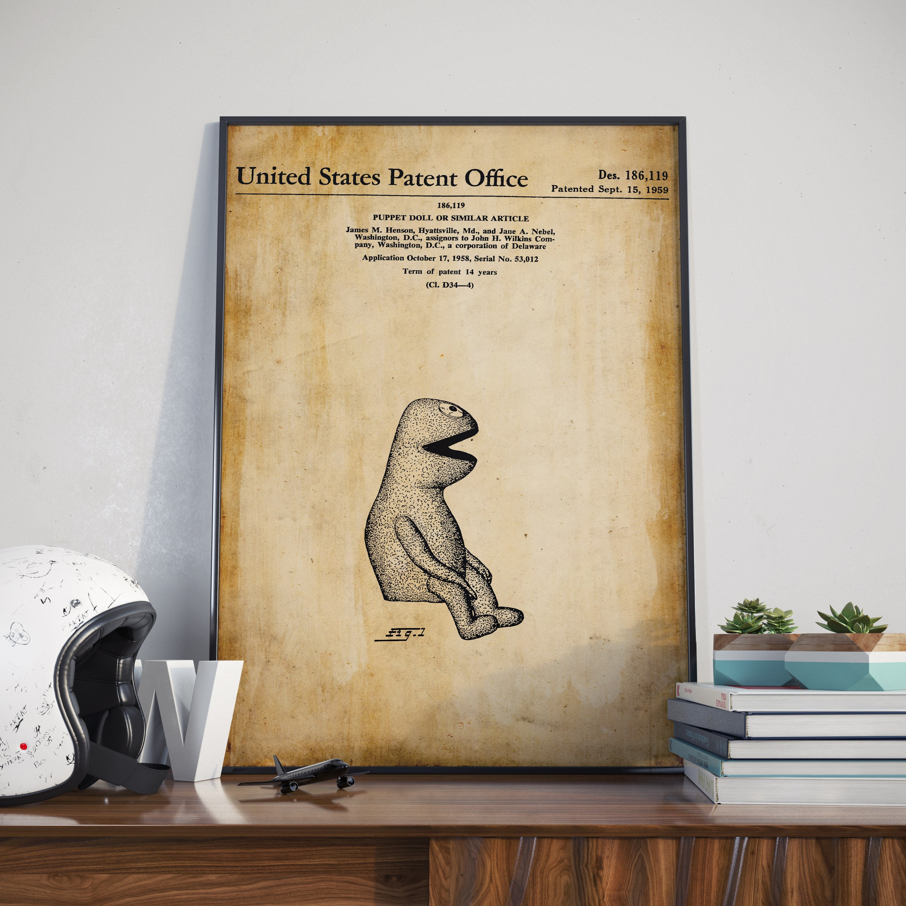 Kermit The Frog Poster Wilkins Coffee Muppet Show Print Etsy