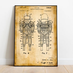 Space Patent Print| Framed Art Print| Vintage Poster Wall Decor| Art Canvas| Wall Poster| Wall Art Prints| Wall Prints