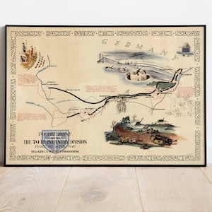 Europe World War 2 Map Print| Poster Print| WW2 Maps| Canvas Art| War Maps| Art History| wwii Map Poster| Framed Wall Prints