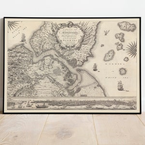 Ein Plan von Konstantinopel und dem Schwarzen Meer 1767| Alte Karte Wanddeko | Vintage Karte Wandkunst| Posterdruck | Gerahmter Kunstdruck| Leinwanddruck Karte