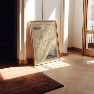 Kaffraria y Natal Mapa Imprimir Arte de la pared/ 1851 Sudáfrica Vintage Mapa Impresiones de pared / Impresiones de lienzo / Mapas antiguos Póster Decoración de la pared / Mapa desplegable