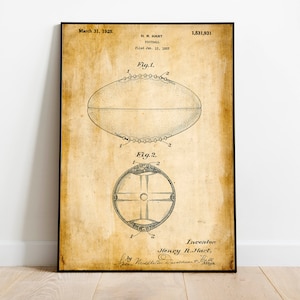 Football Patent Print| Framed Art Print| Vintage Poster Wall Decor| Art Canvas| Wall Poster| Wall Art Prints| Wall Prints