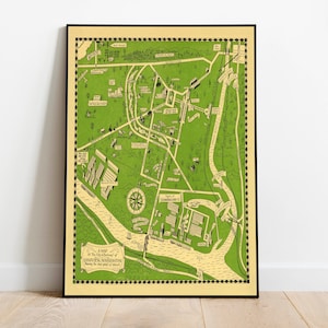 Longview Map Print| Fine Art Prints| 1930 Washington Karte Wand Kunst| Gerahmte Kunst| Leinwandbild | Poster Kunst| Drucke Wandkunst| Stadt Karte Wandbilder