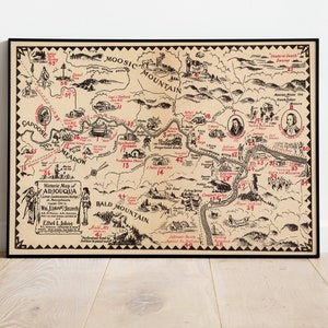 Historische kaart van de Lackawanna River Valley| Canvas kunst aan de muur afdrukken | Oude kaart muurposter| Kunst aan de muur afdrukken| Affichewijnoogst